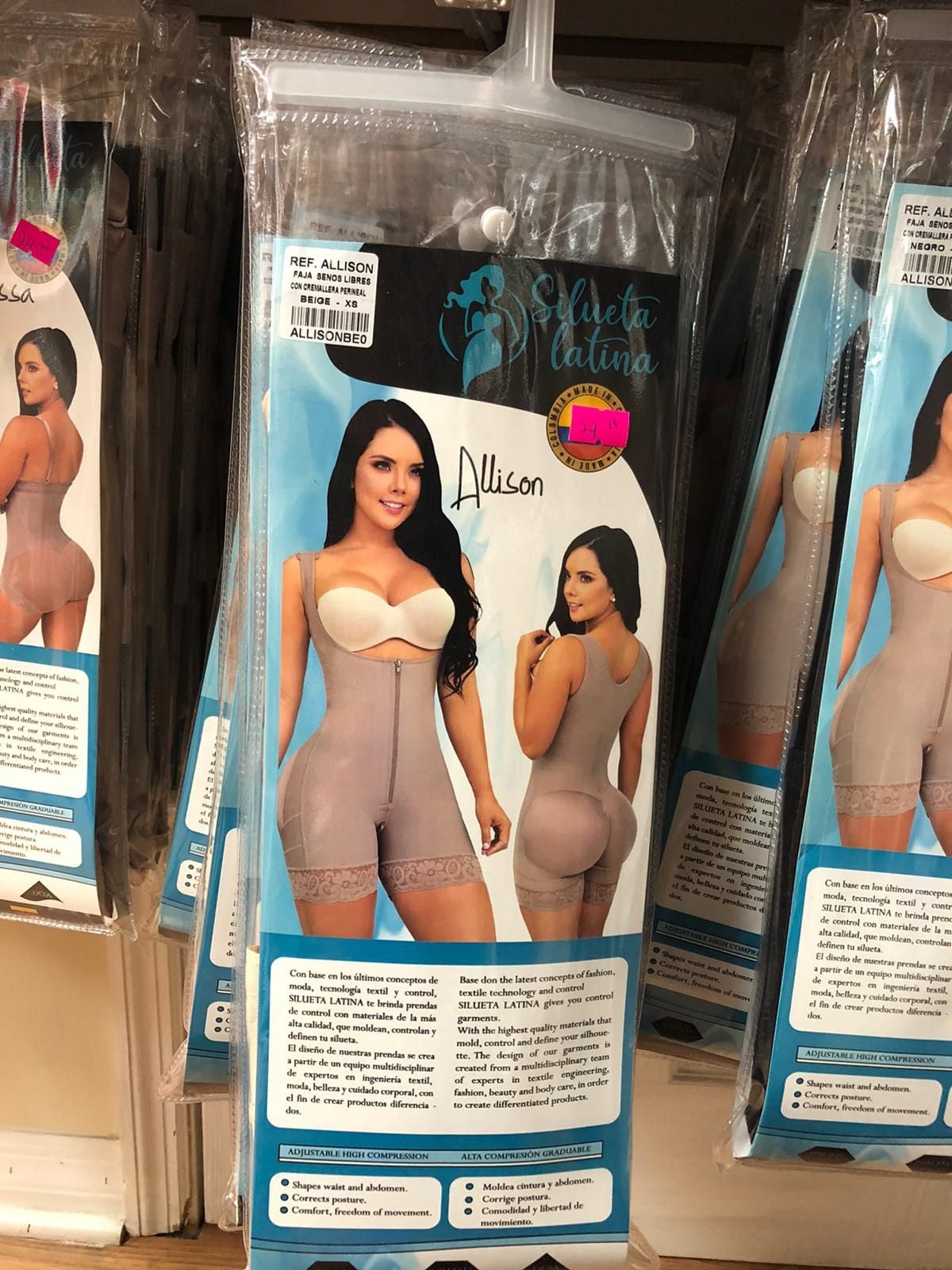 Large Silueta Latina Allison Faja Senos Libres Cremallera Perineal Body Shaper 5