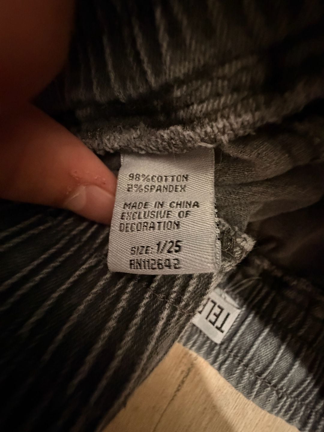 Telepatía Gray Denim Cargo Jogger Pants Size 1/25 5