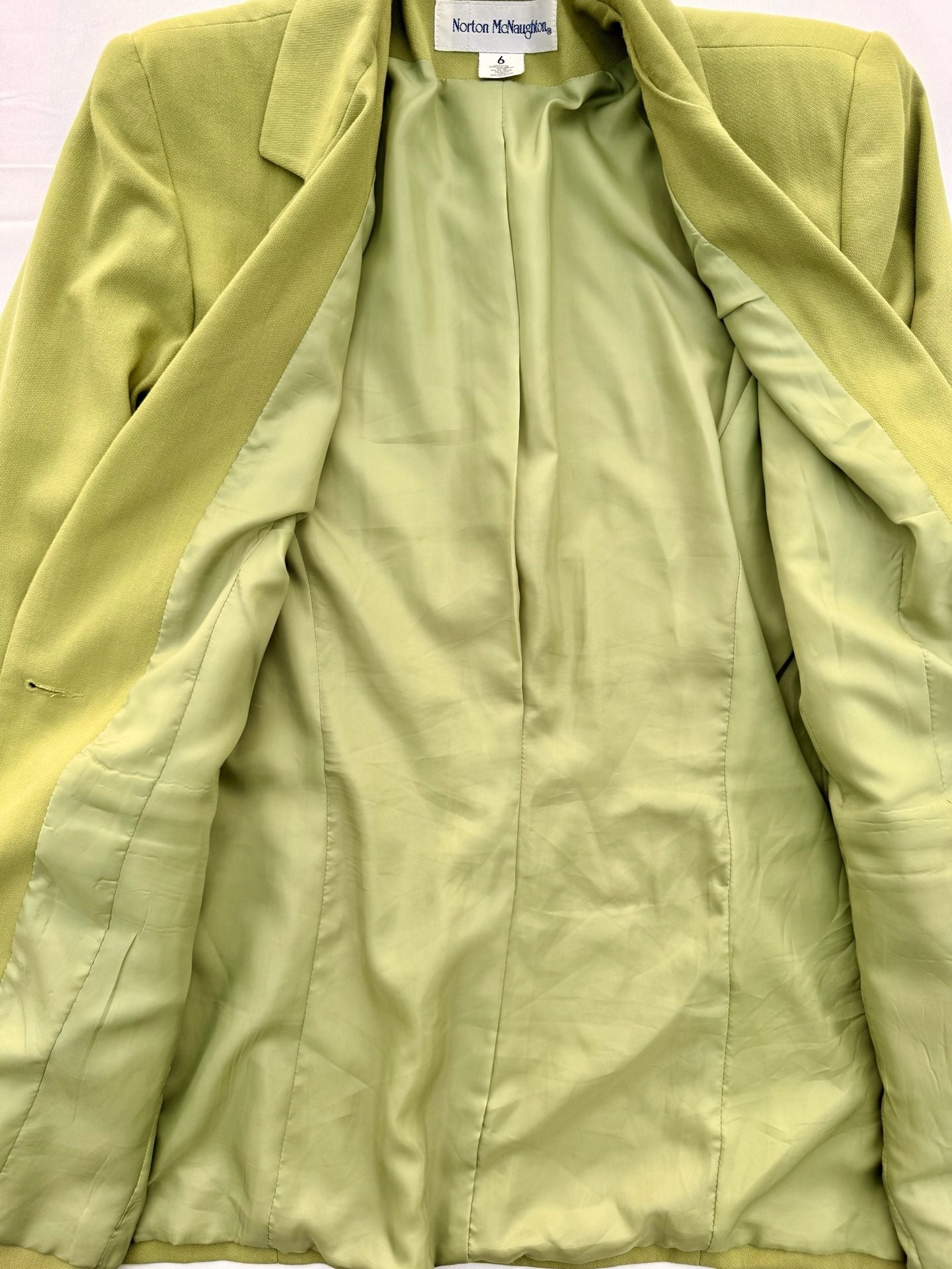 Norton McNaughton Lime Green Single Button Blazer 5