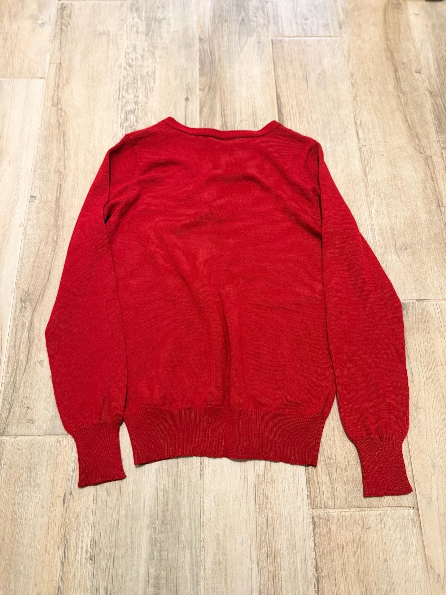 Ann Taylor Red V-Neck Long Sleeve Pullover Sweater 3