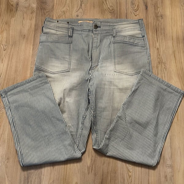 Anthropologie Pilcro Hickory Stripe Utility Pants Size 32