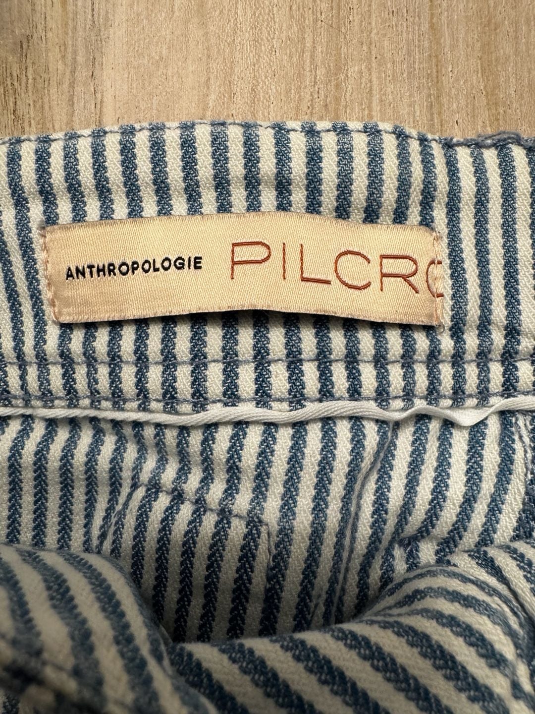 Anthropologie Pilcro Hickory Stripe Utility Pants Size 32 5