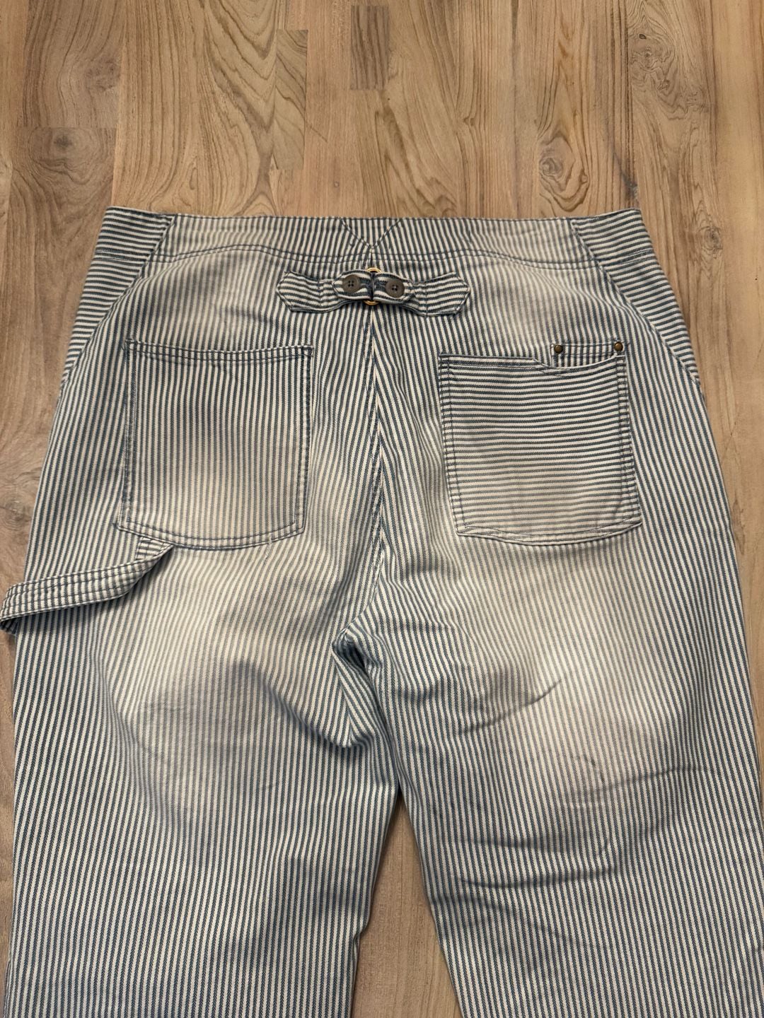 Anthropologie Pilcro Hickory Stripe Utility Pants Size 32 7