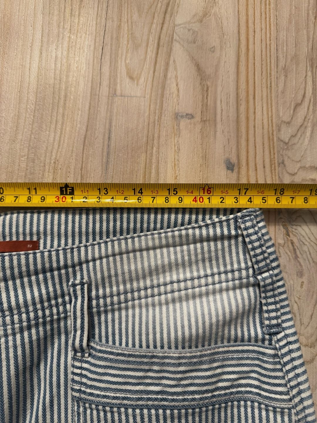 Anthropologie Pilcro Hickory Stripe Utility Pants Size 32 8