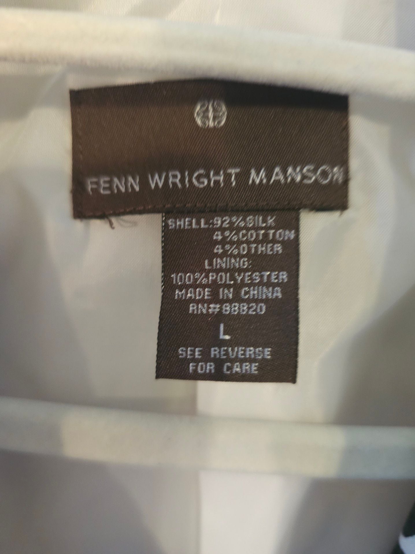 Fenn Wright Manson Silk Floral Print Button Front Belted Jacket Size L 5