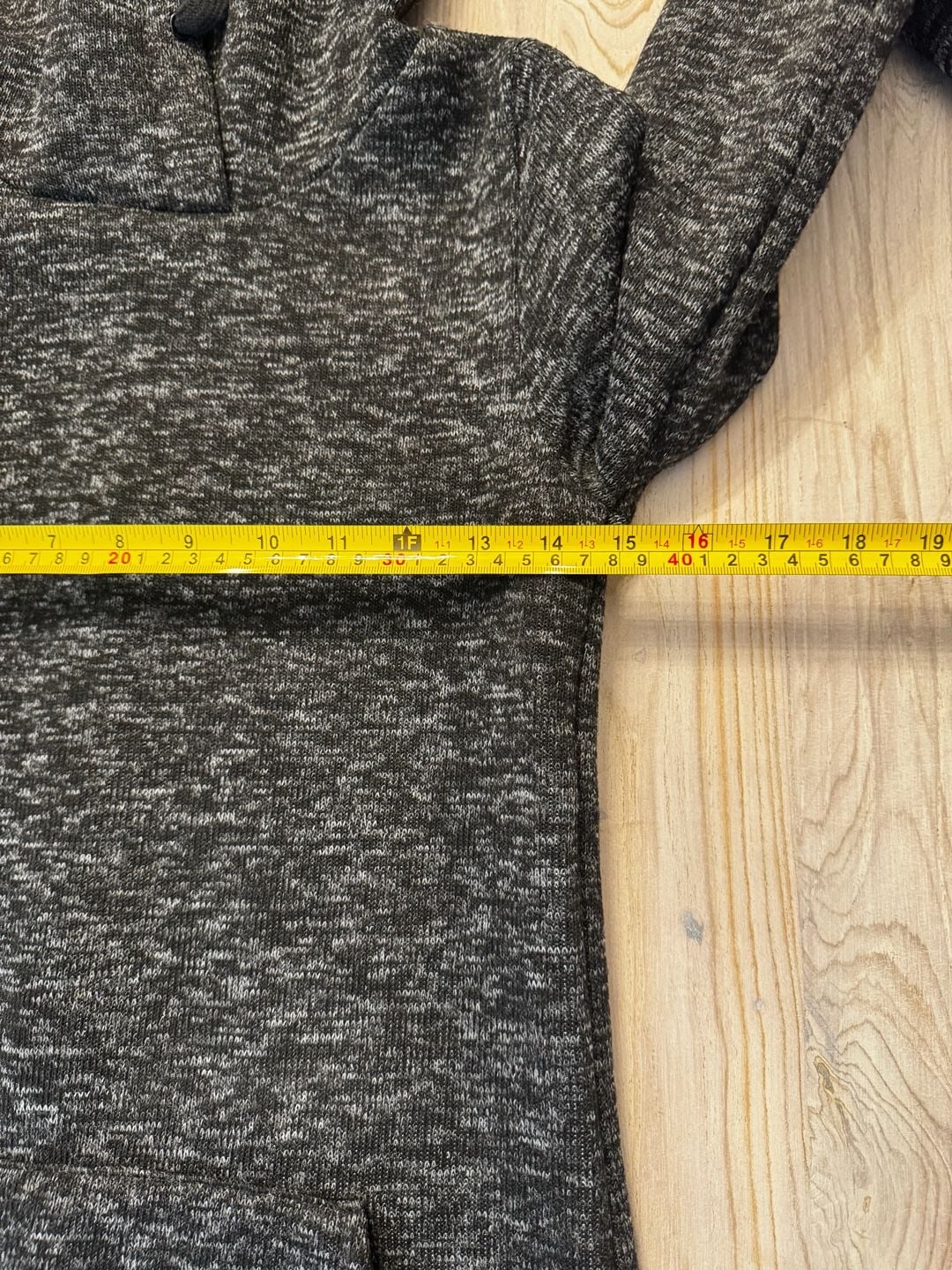 Fabletics Yukon Dress Heathered Black Hooded Sweatshirt Dress 10