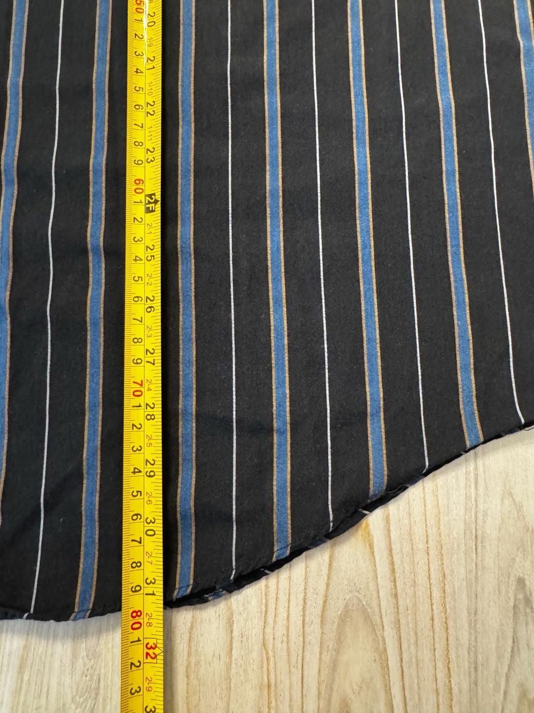 Plains Western Wear Short Sleeve Striped Pearl Snap Shirt Men XL Black Blue 7