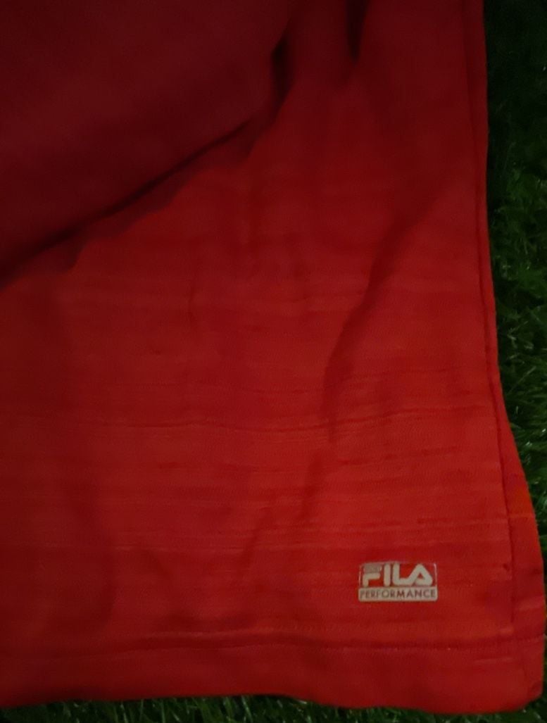 Fila Sport Live In Motion Men's Red Performance 1/4-Zip Pullover Size L 4