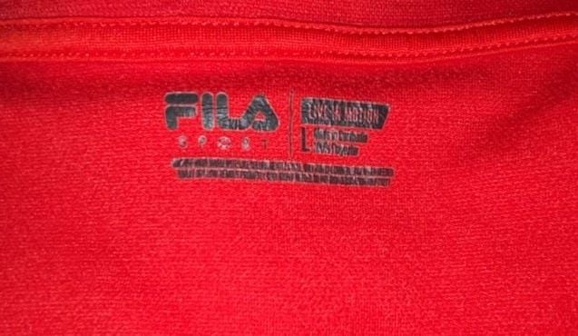 Fila Sport Live In Motion Men's Red Performance 1/4-Zip Pullover Size L 5