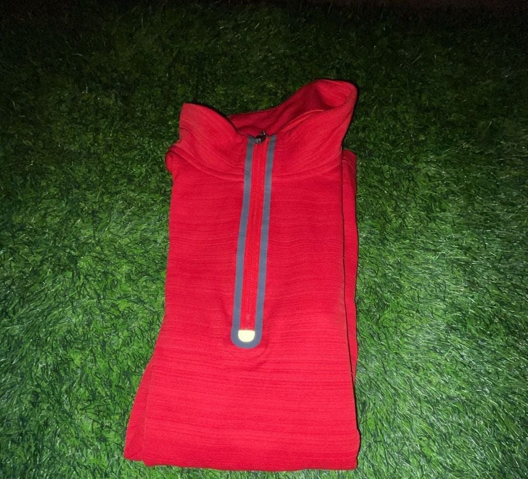 Fila Sport Live In Motion Men's Red Performance 1/4-Zip Pullover Size L 6