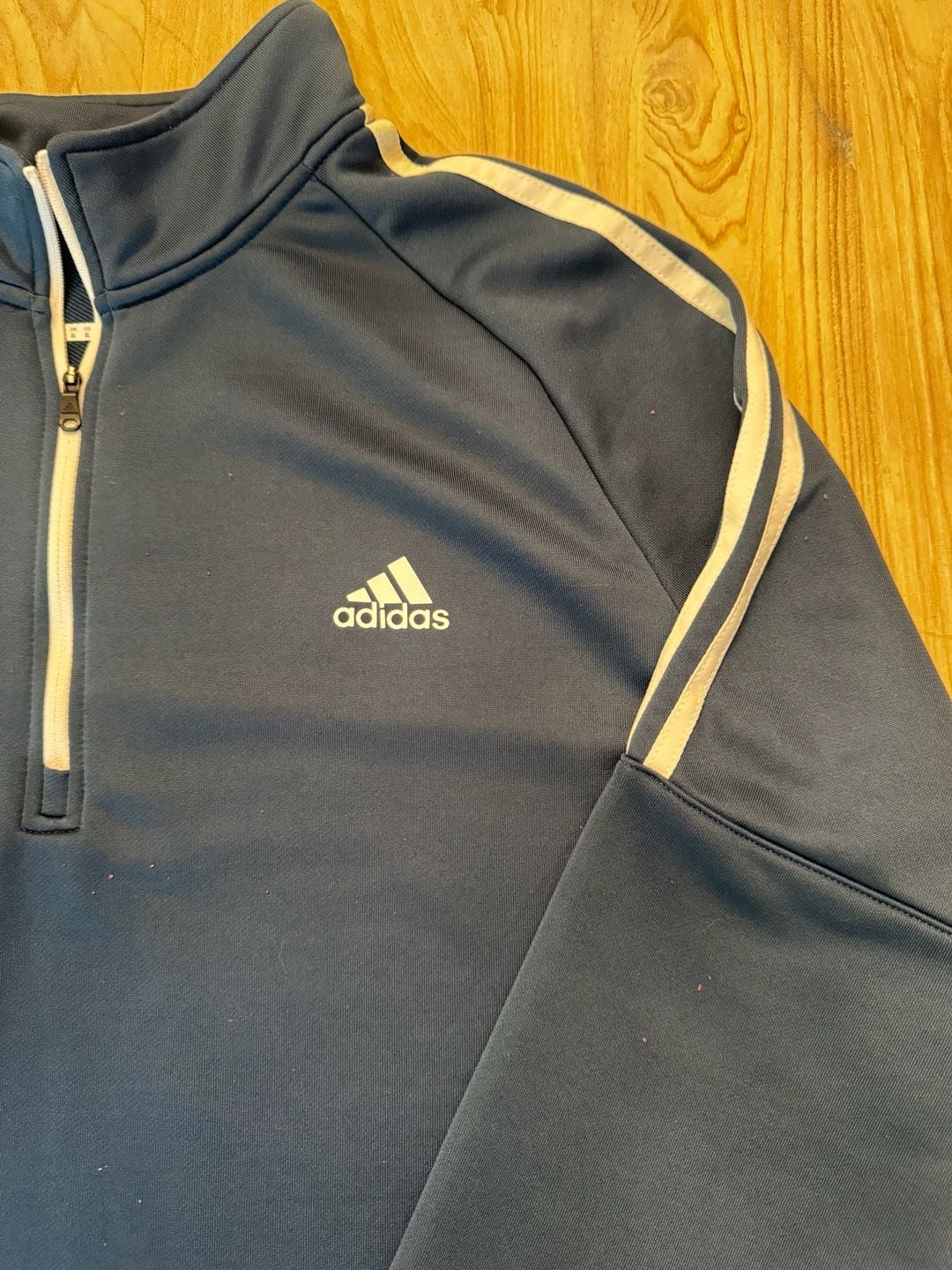 Adidas Golf Men's Navy Blue 1/4-Zip Performance Pullover Jacket XL 4