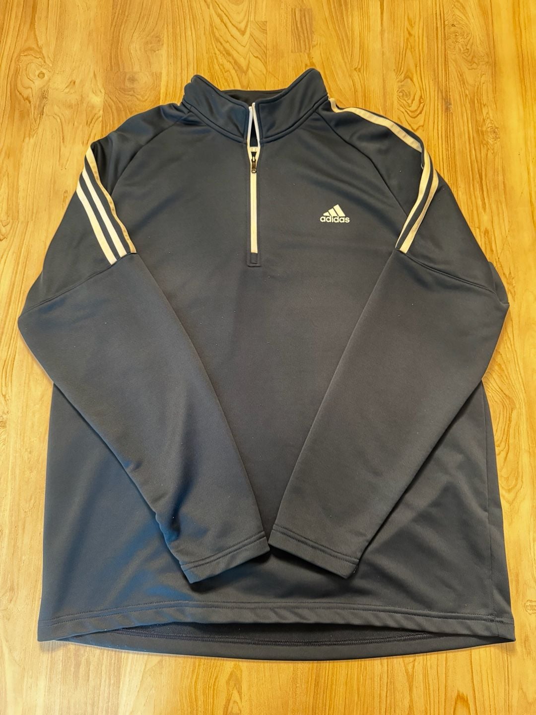Adidas Golf Men's Navy Blue 1/4-Zip Performance Pullover Jacket XL 5