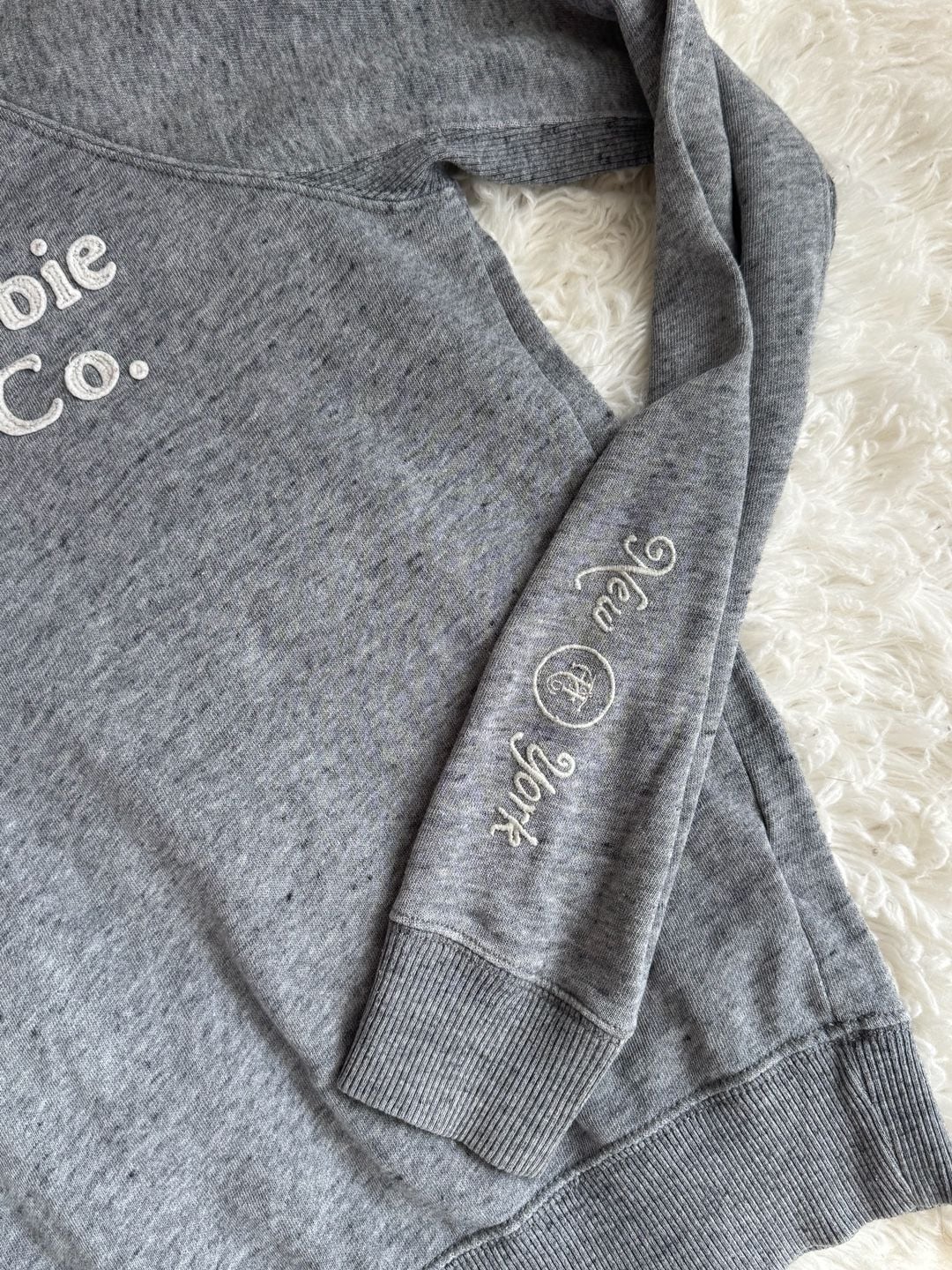 Abercrombie & Fitch Gray New York Embroidered Sweatshirt S 5