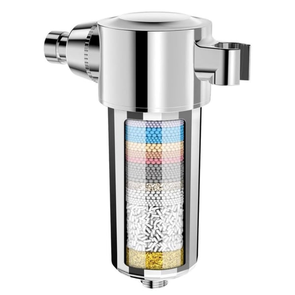 Chrome Shower Filter for Hard Water with Integrated Bracket,NIB