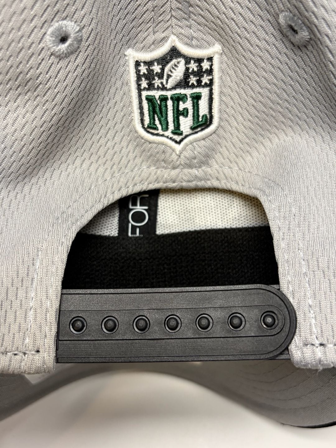 New Era New York Jets 9FORTY Stretch-Snapback Hat - Gray/Black 8