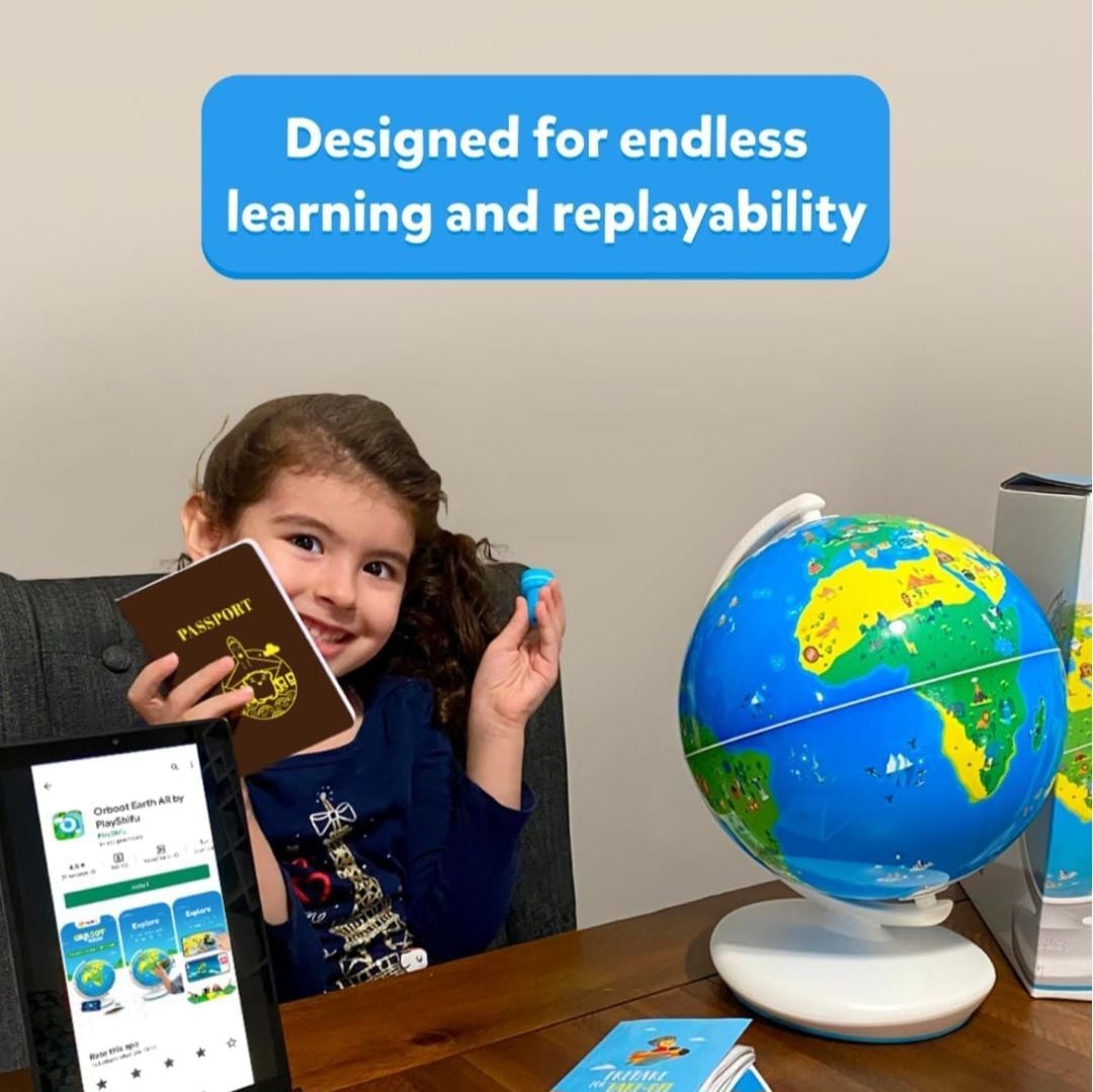PlayShifu Orboot Earth Interactive AR World Globe for Kids,NIB 8