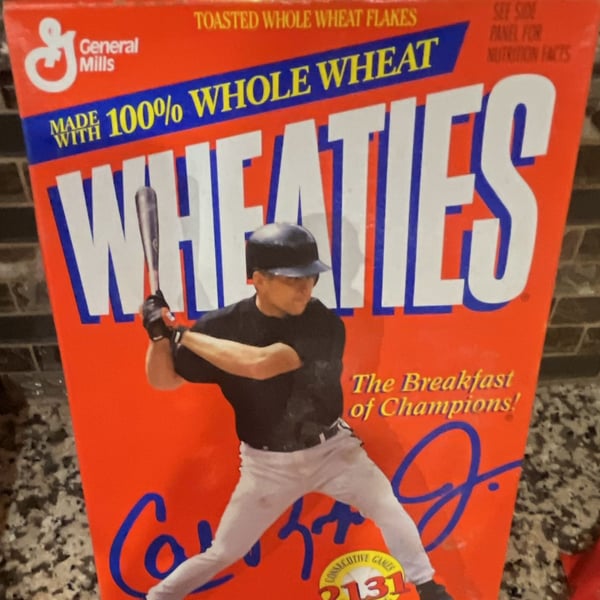 Vintage 1995 General Mills Wheaties Cereal Box - Cal Ripken Jr. Collector's Edition 2131 Consecutive Games