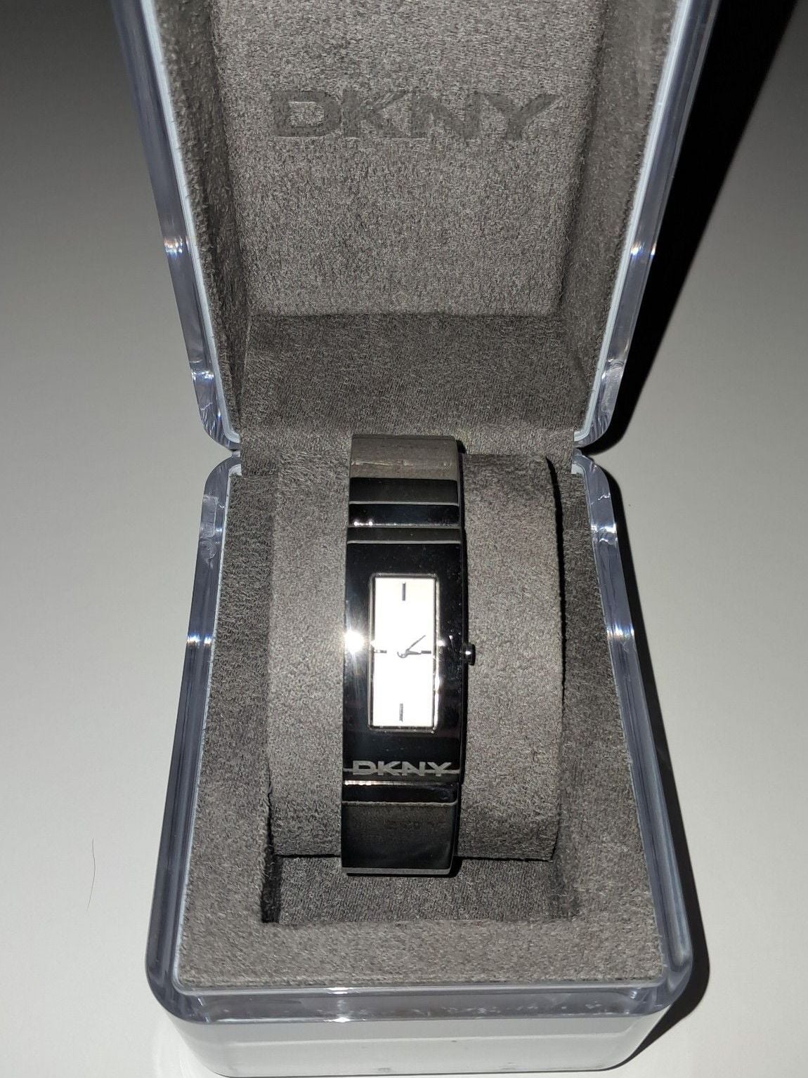 DKNY Women's Stainless Steel Rectangular Bracelet Watch with Original Box 2