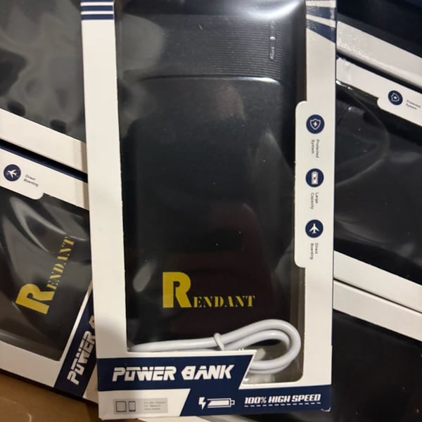 Lot of 5 Rendant USB Backup Power Bank Portable Charger Black