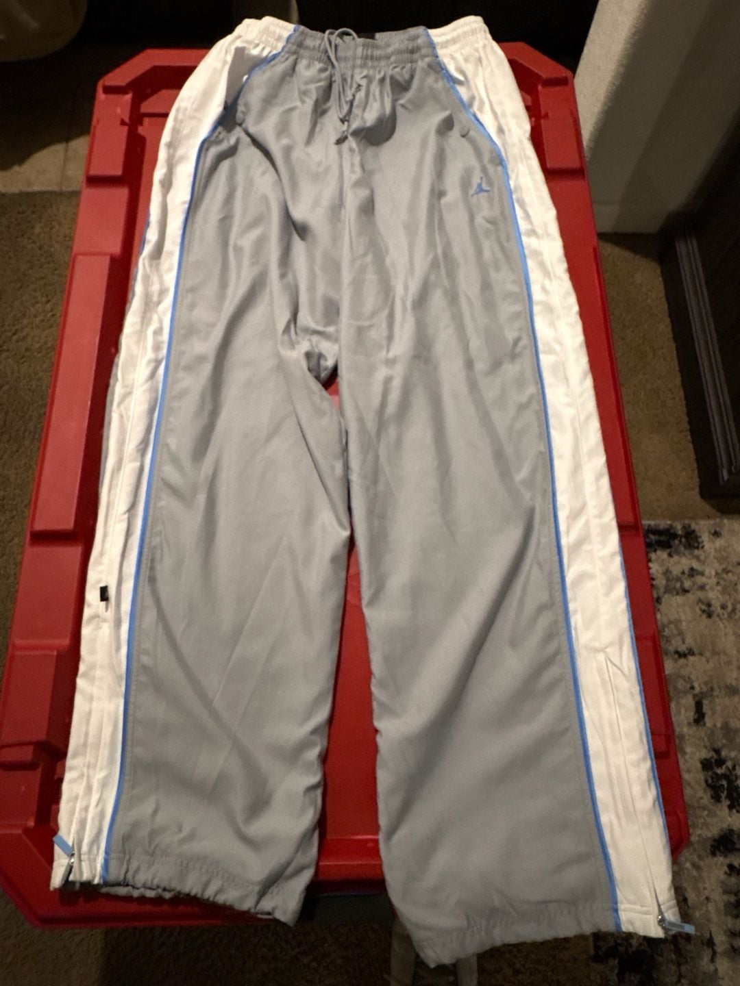 Jordan Jumpman Vintage Track Suit Jacket And Pants Gray Blue White Set 8