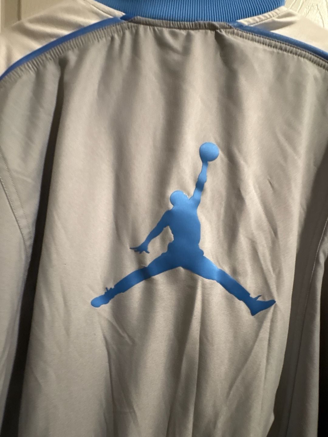 Jordan Jumpman Vintage Track Suit Jacket And Pants Gray Blue White Set 9