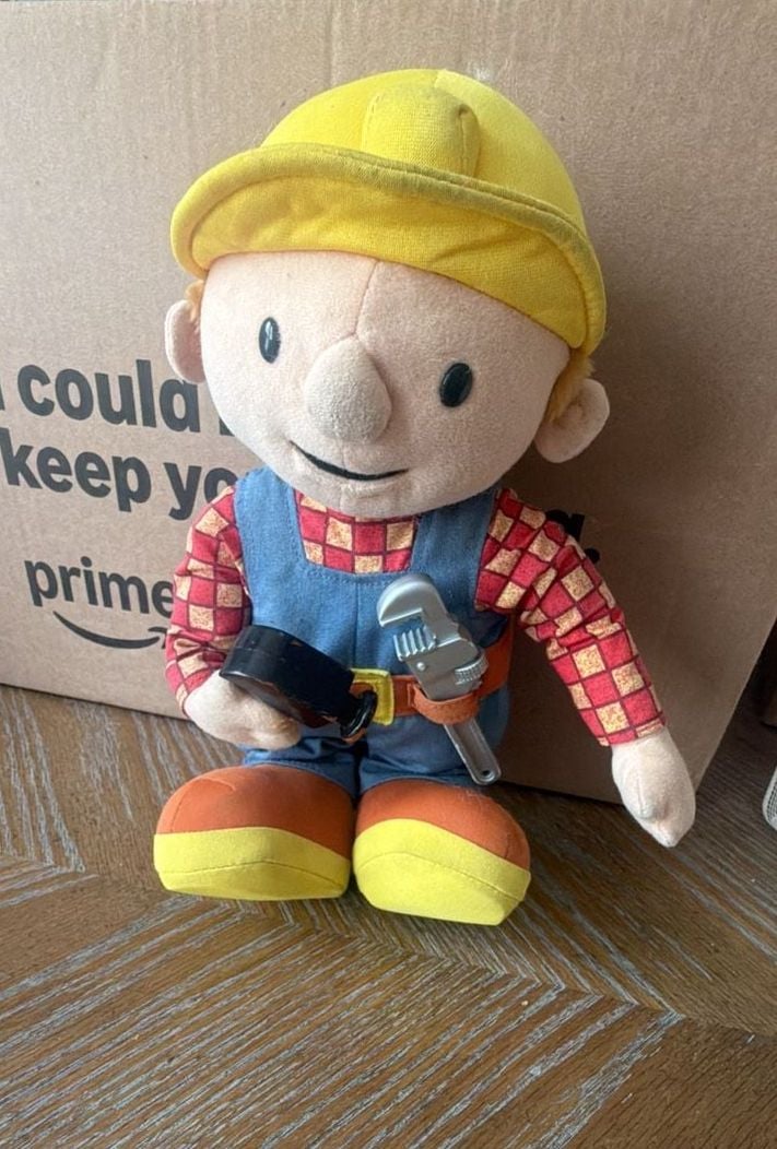 Bob the Builder Plush Toy with Tool Accessory 1