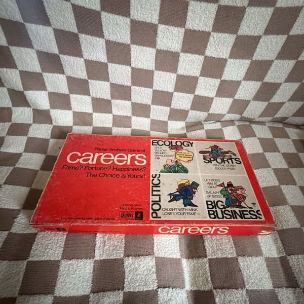 Vintage 1971 Careers Board Game by Parker Brothers