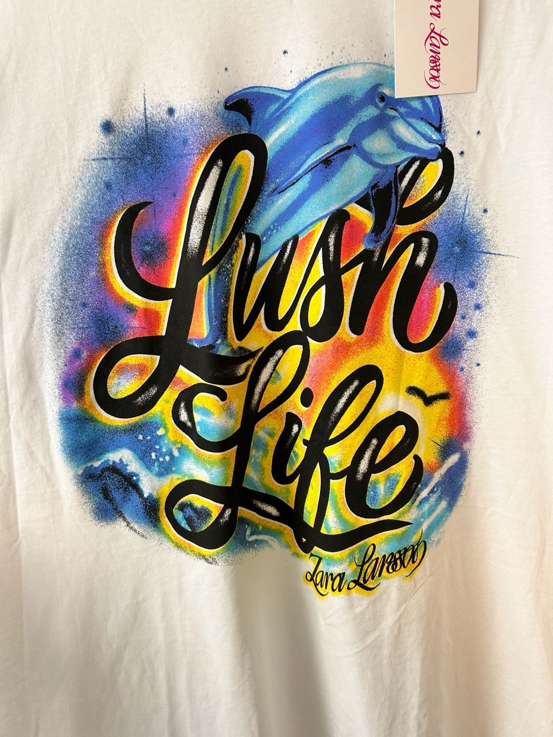 Custom Airbrushed 'Lush Life' Dolphin T-Shirt 2
