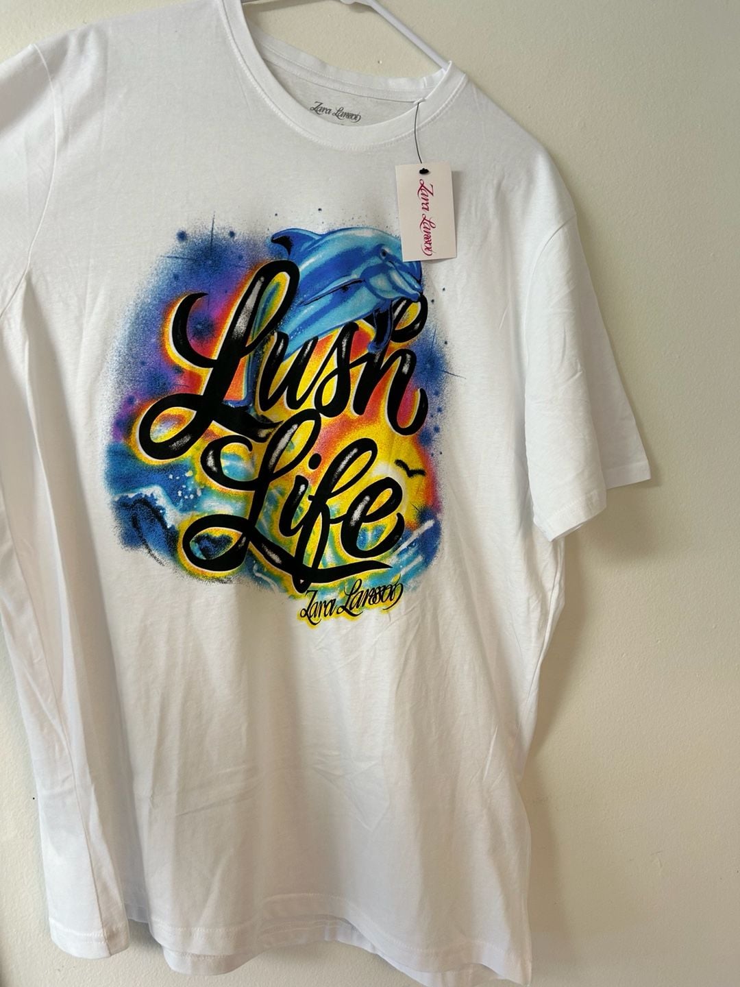 Custom Airbrushed 'Lush Life' Dolphin T-Shirt 3