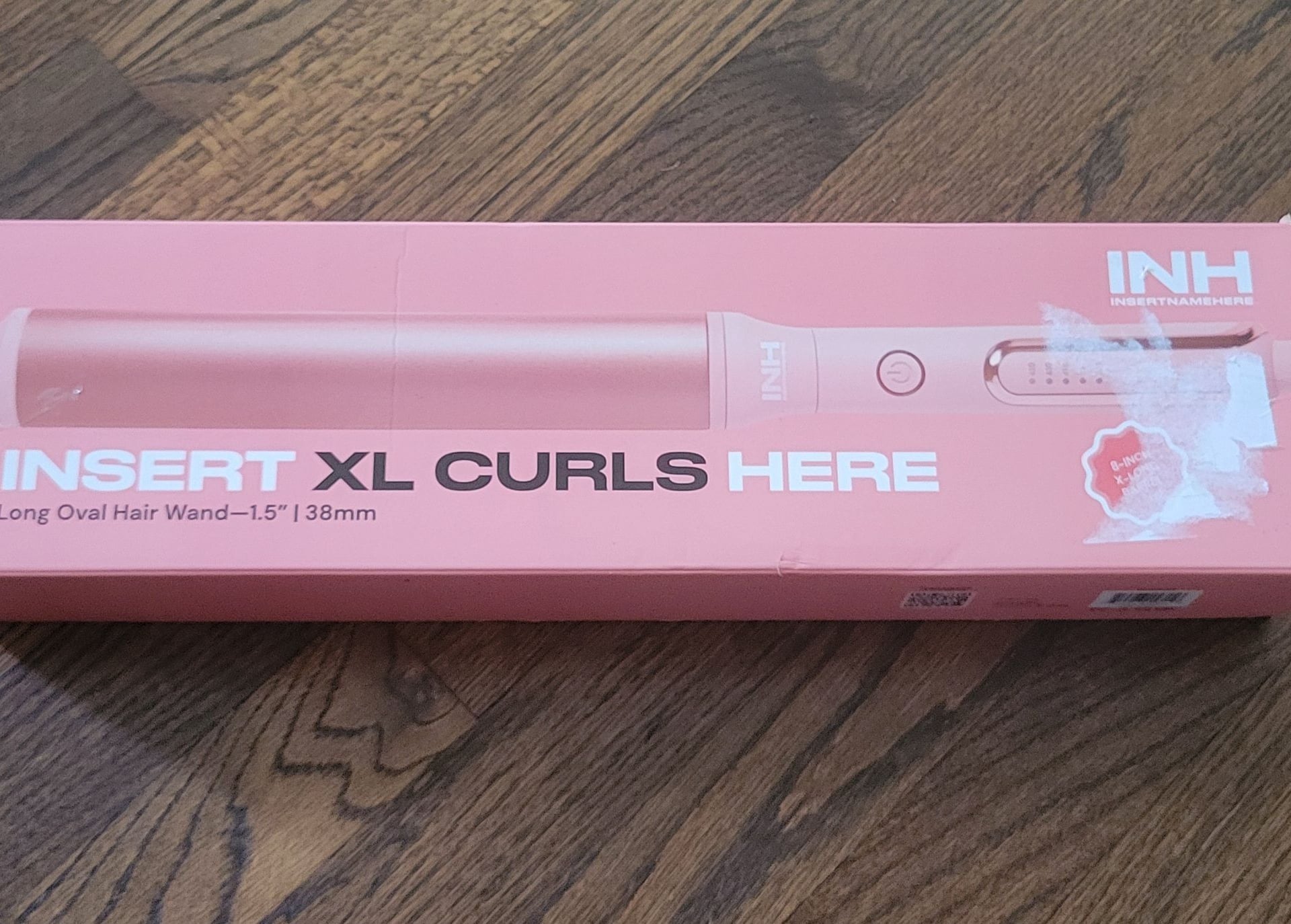 INH Hair Insert XL Curls Here 8-Inch Extra Long Oval Curling Wand,NIB (opened) 7