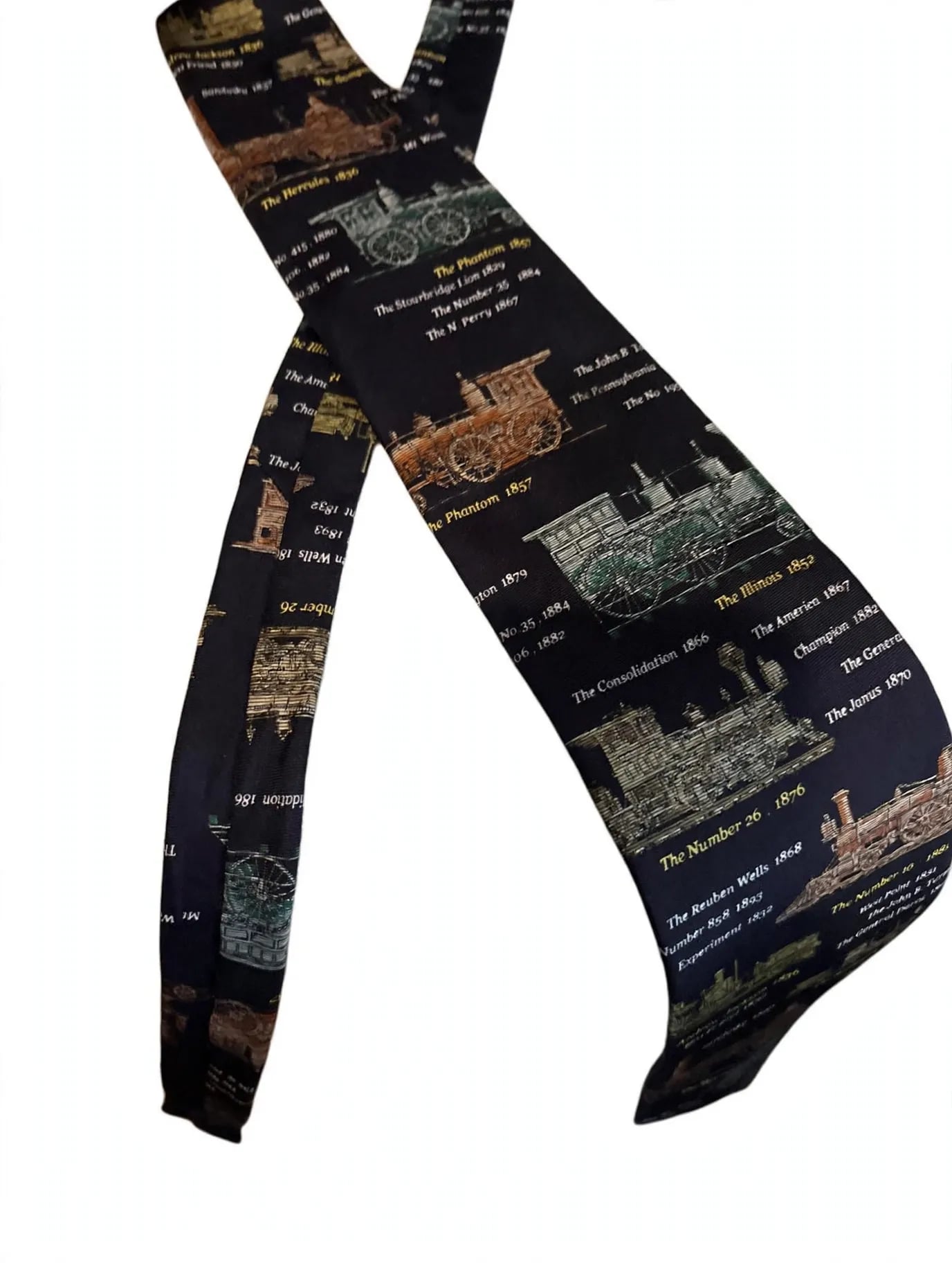 Alynn Neckwear American Historical Locomotives Silk Tie 3