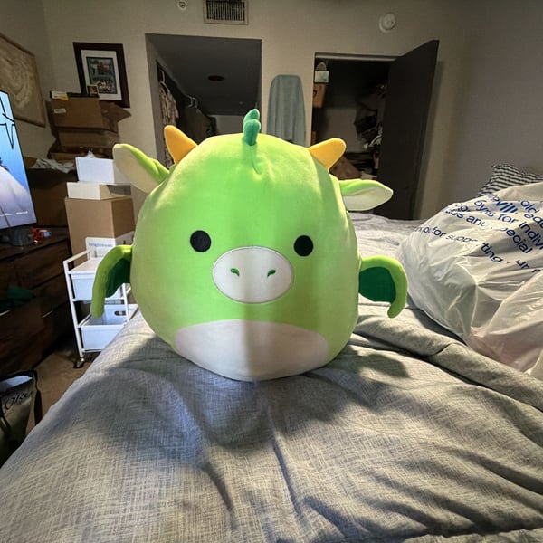 Squishmallows Kellytoy Dexter the Dragon Green Plush Stuffed Animal
