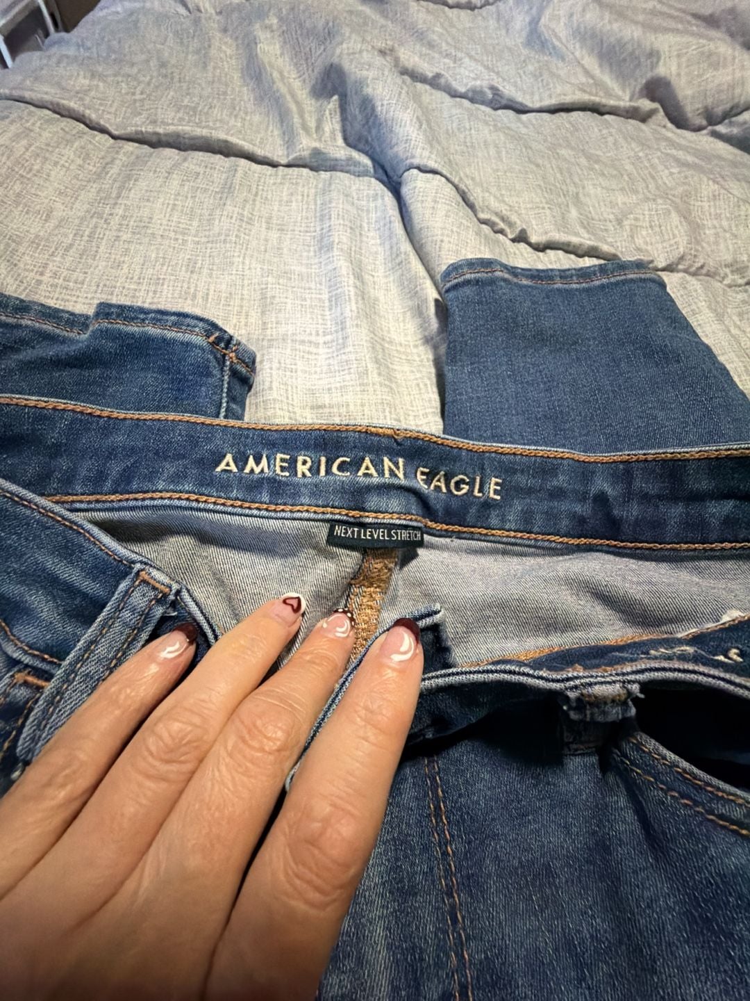 American Eagle Next Level Stretch Denim Jeans Size 14 Regular 4