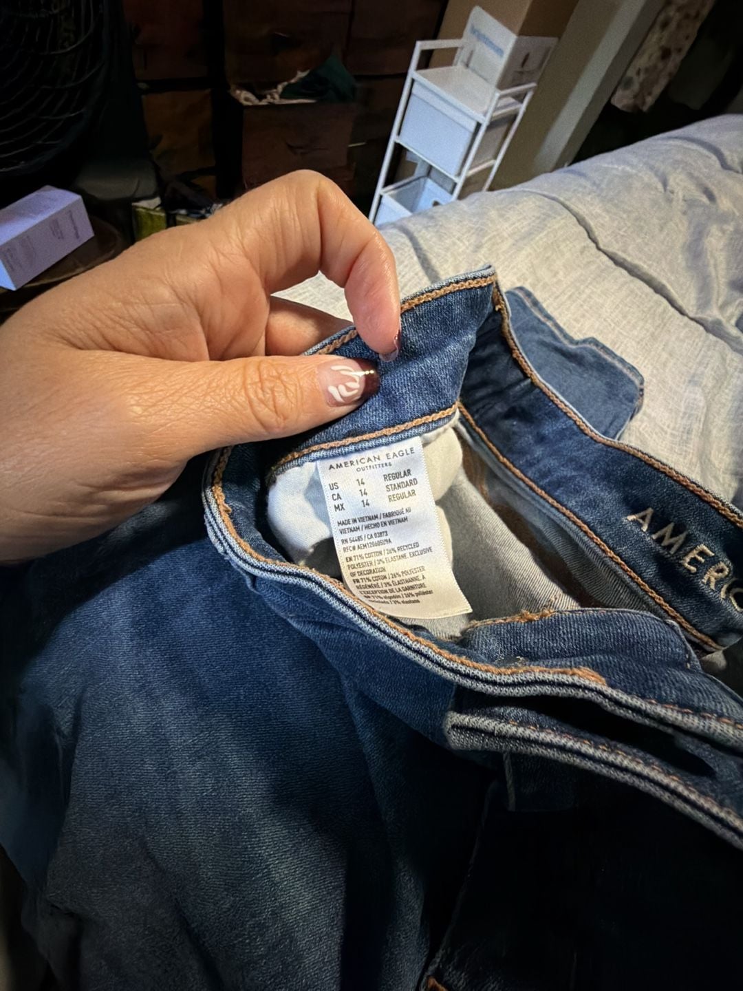 American Eagle Next Level Stretch Denim Jeans Size 14 Regular 5