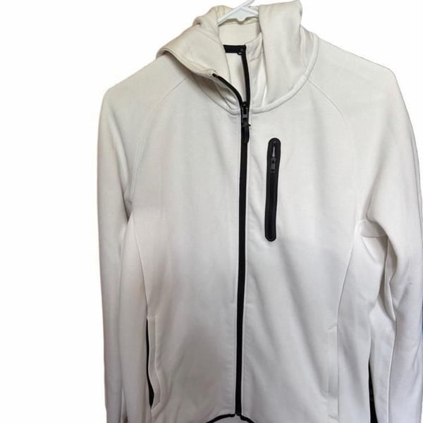 Uniqlo Dry Stretch Sweat Full-Zip Hoodie White Size XS