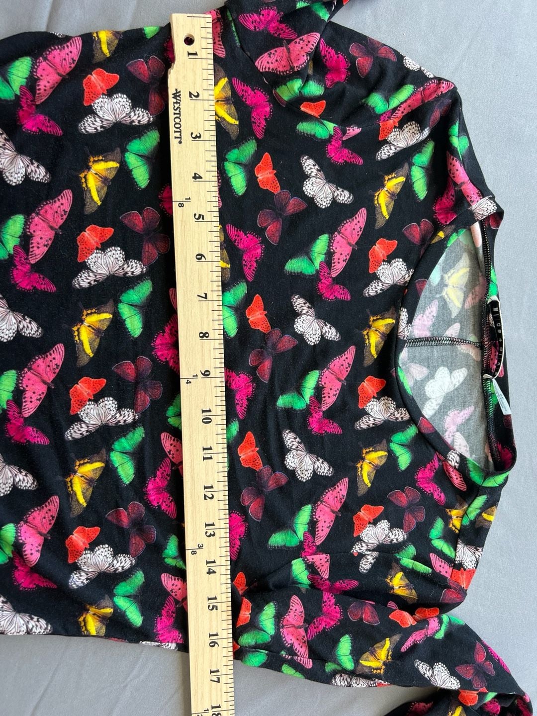Alice + Olivia Delaina Butterfly Viscose Knit Long Sleeve Top - Size Medium M 7