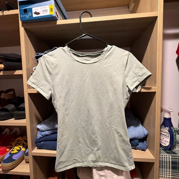 Abercrombie & Fitch A&F Essentials Baby Tee Sage Green Medium