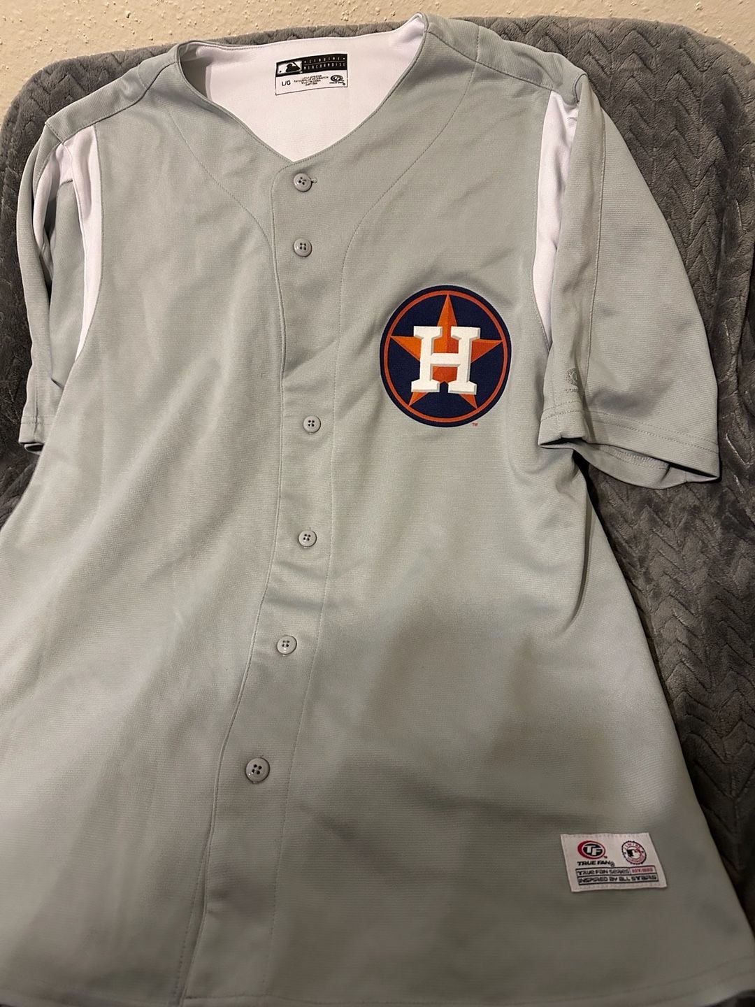 True Fan Jersey Mens XL Houston Astros Baseball MLB 2
