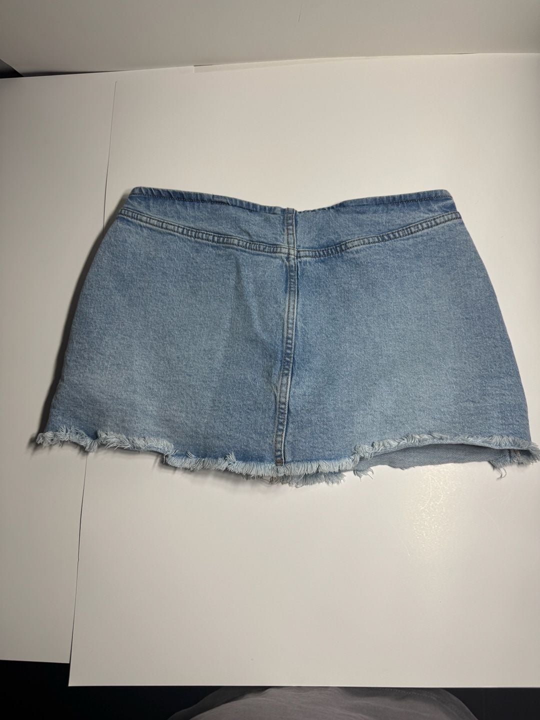 Light denim blue Denim Wrap Skirt 2