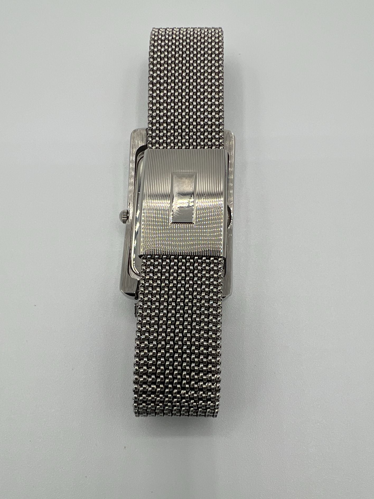 Kenneth Cole New York KC1048 Silver-Tone Rectangular Tank Mesh Strap Women's Watch with Box 7