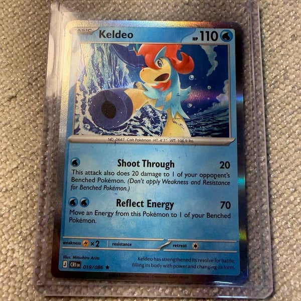 Pokemon TCG Keldeo 019/086 Chaos Rising Holo Promo Card