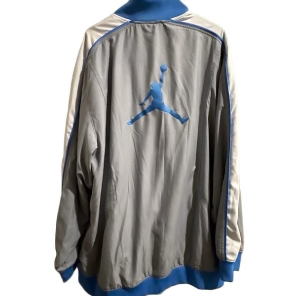 Jordan Jumpman Vintage Track Suit Jacket And Pants Gray Blue White Set