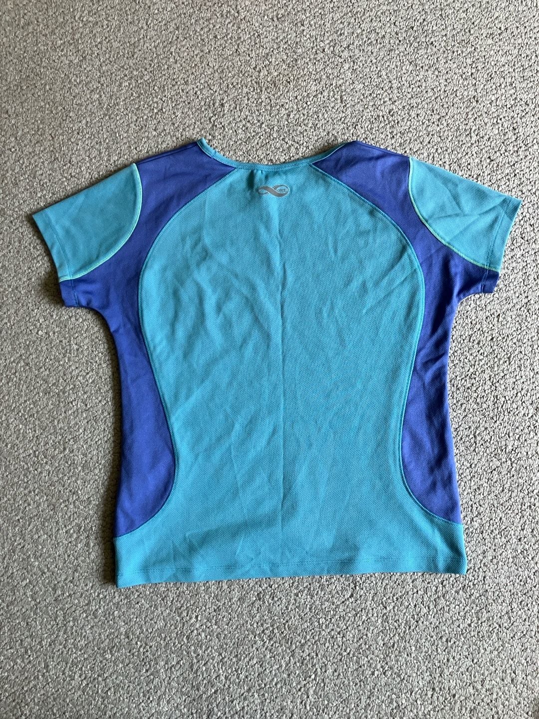 REI Girls' XL (16/18) Short-Sleeve Activewear Top, Teal/Blue, UPF 35+ Protection 5