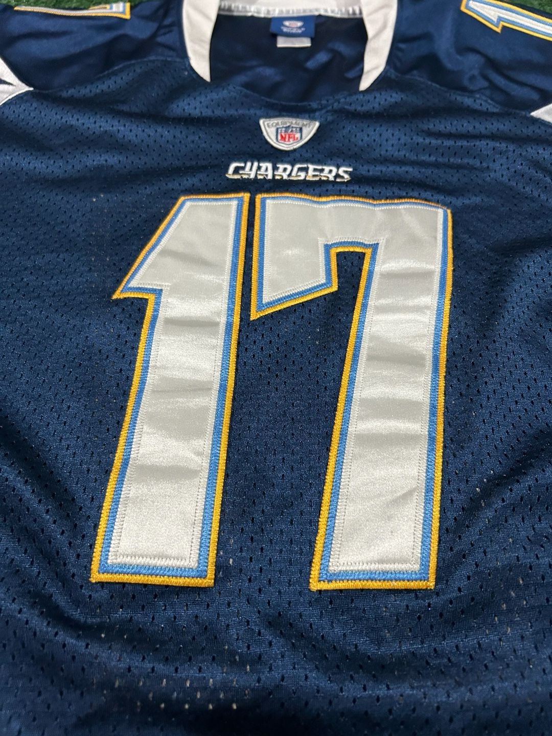 Reebok San Diego Chargers #17 Philip Rivers Men's NFL On-Field Jersey 3