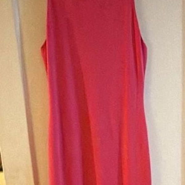 Black Halo Pink Sleeveless Midi Dress Size 4