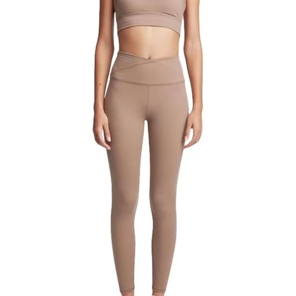Sincerely Jules for Bandier The Rue V-Waist Leggings in Nutmeg