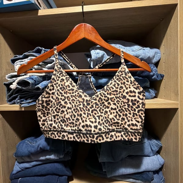 Zyia Active Leopard Brilliant Mesh Sports Bra