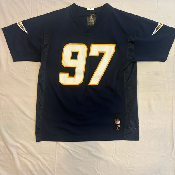NFL Apparel Los Angeles Chargers Joey Bosa #97 Youth Navy Blue Football Jersey XL