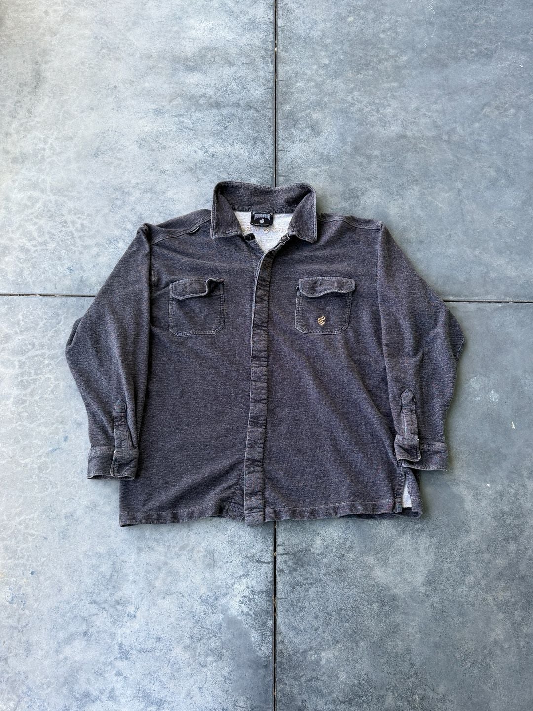 Vintage Rocawear Heavyweight Long Sleeve Button-Up Work Shirt Over-shirt Mens 2