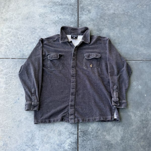 Vintage Rocawear Heavyweight Long Sleeve Button-Up Work Shirt Over-shirt Mens